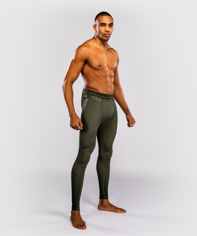 Компрессионные штаны Venum Stealth - Khaki/Dark Green | Фото 2
