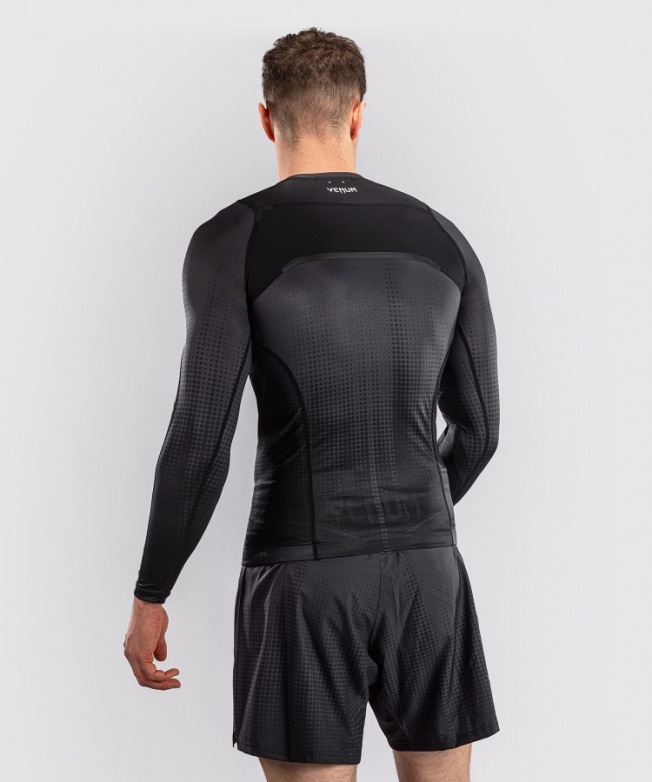 Рашгард Venum Stealth LS - Black/White | Фото 1
