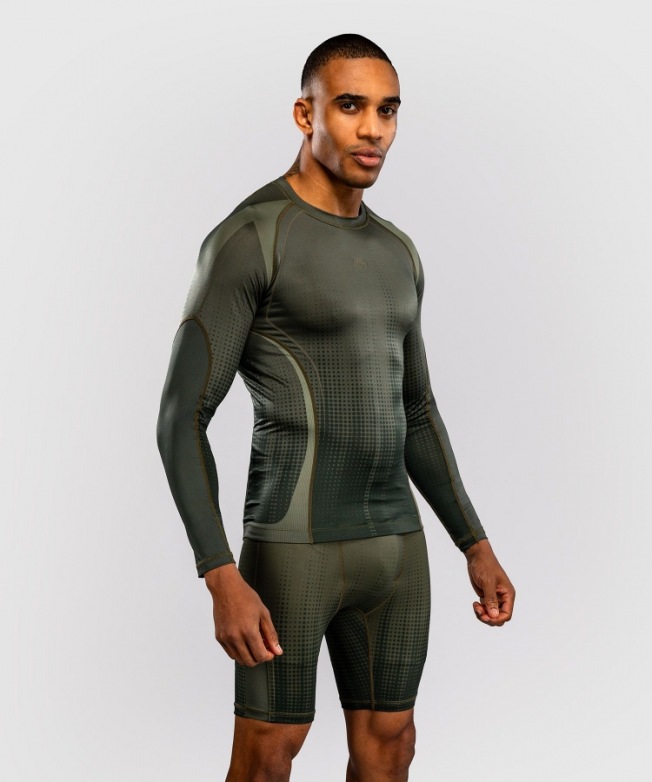 Рашгард Venum Stealth LS - Khaki/Dark Green | Фото 1