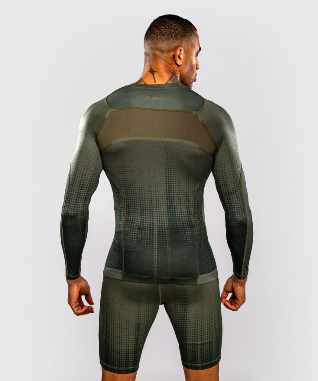 Рашгард Venum Stealth LS - Khaki/Dark Green | Фото 3