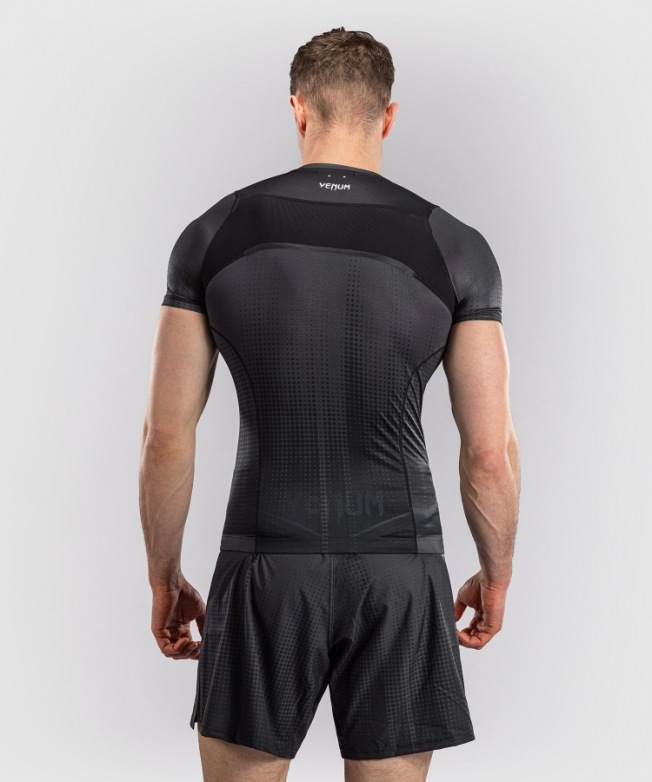 Рашгард Venum Stealth SS - Black/White | Фото 3