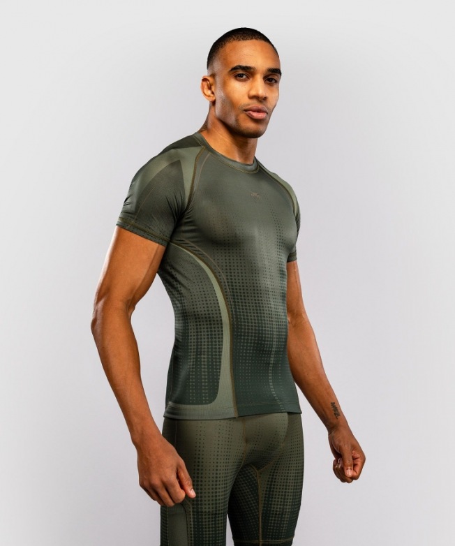 Рашгард Venum Stealth SS - Khaki/Dark Green | Фото 2