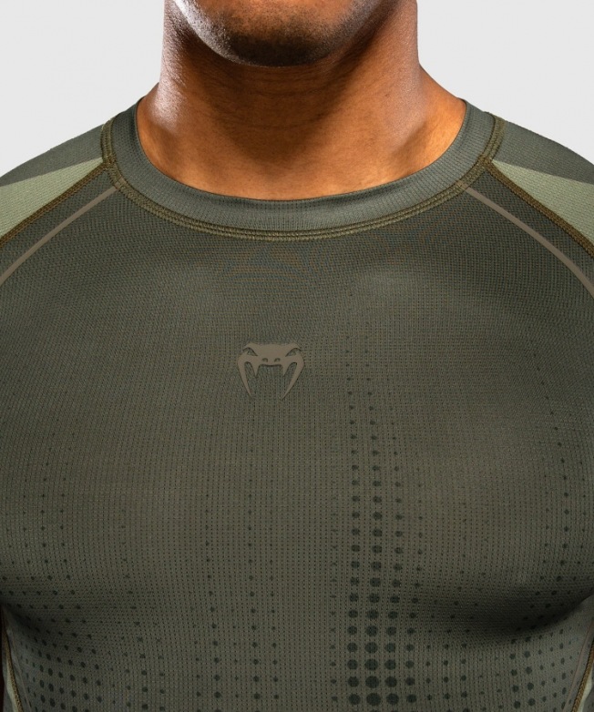 Рашгард Venum Stealth SS - Khaki/Dark Green | Фото 4
