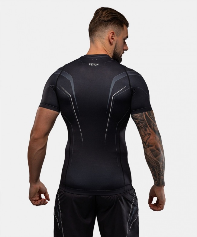 Рашгард Venum Streamline SS - Black/White | Фото 6