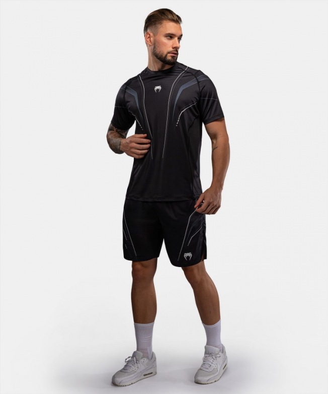 Тренировочная футболка Venum Streamline - Black/White | Фото 1