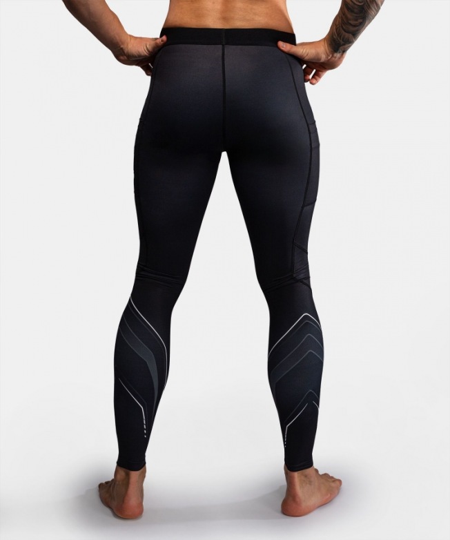 Компрессионные штаны Venum Streamline - Black/White | Фото 4