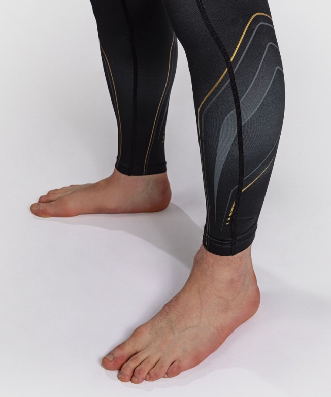 Компрессионные штаны Venum Streamline - Black/Gold | Фото 5