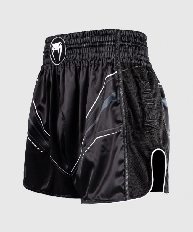 Тайские шорты Venum Streamline - Black/White | Фото 1