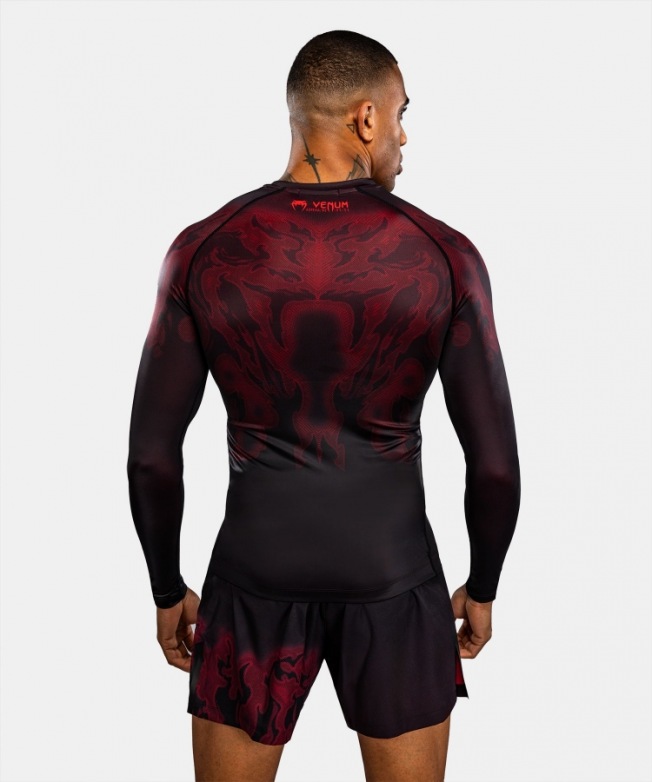 Рашгард Venum Spectre LS - Black/Red | Фото 4