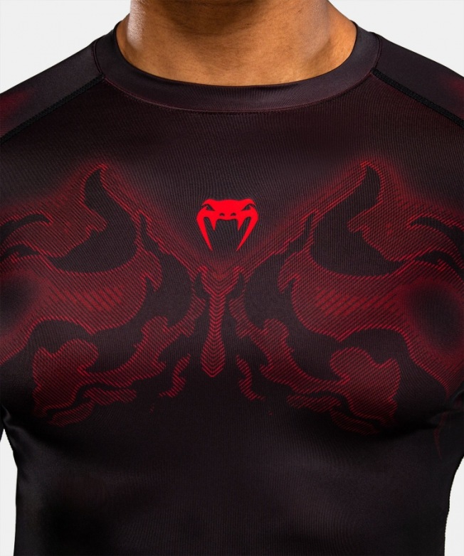 Рашгард Venum Spectre LS - Black/Red | Фото 5
