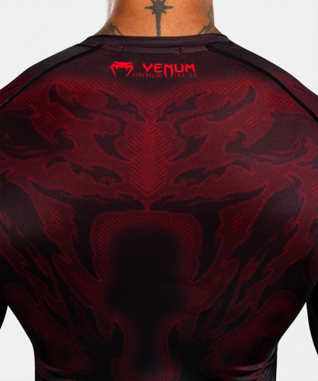Рашгард Venum Spectre LS - Black/Red | Фото 6