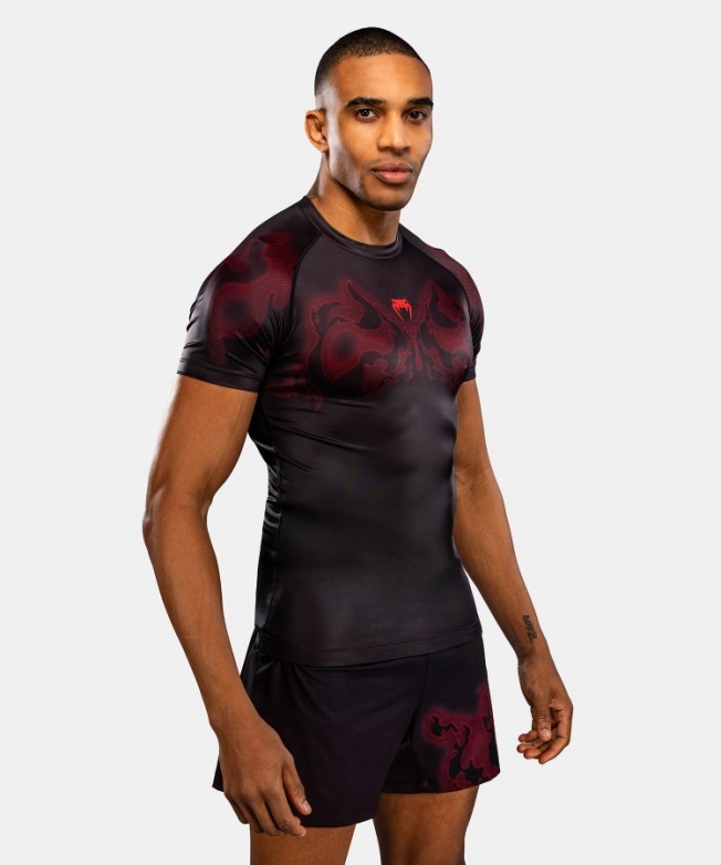 Рашгард Venum Spectre SS - Black/Red | Фото 1