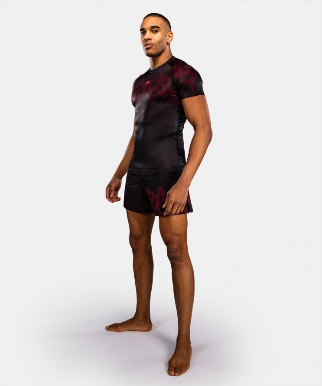Рашгард Venum Spectre SS - Black/Red | Фото 2