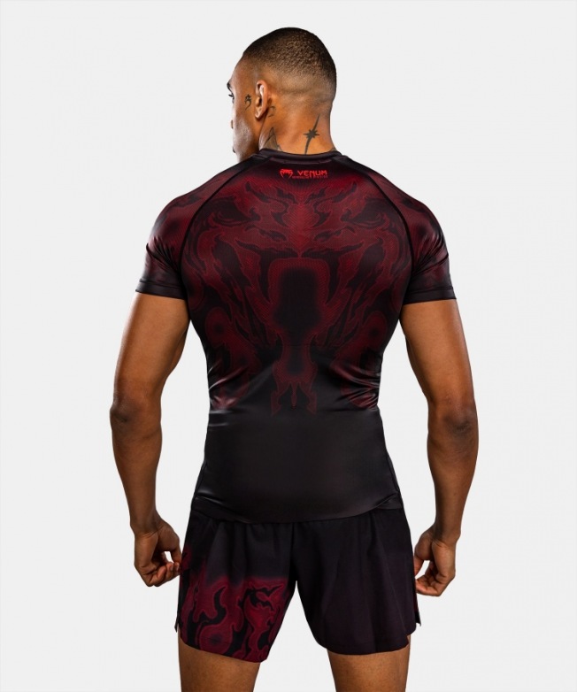 Рашгард Venum Spectre SS - Black/Red | Фото 3