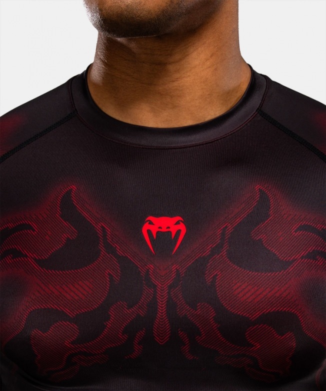 Рашгард Venum Spectre SS - Black/Red | Фото 4