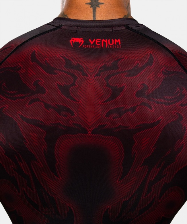 Рашгард Venum Spectre SS - Black/Red | Фото 5