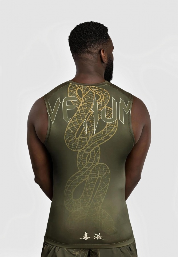 Рашгард Venum Serpenti Sleeveless - Khaki/Bronze/Ivory | Фото 1