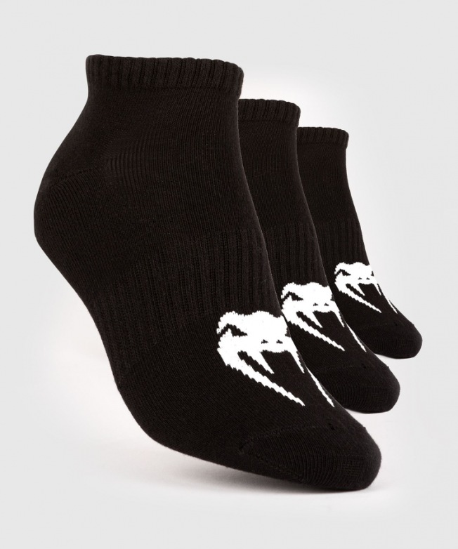 Носки короткие Venum Classic - Black/White 3 пары