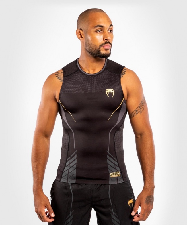 Рашгард Venum Athletics Sleeveless – Black/Gold