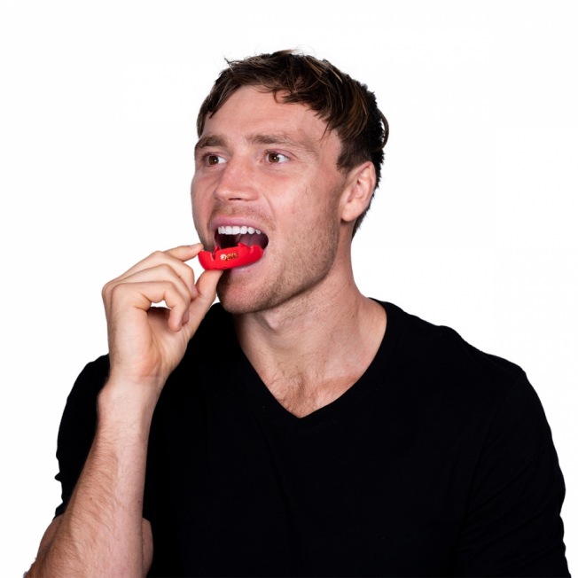 Боксерская капа взрослая Opro Self-Fit Bronze - Red | Фото 4