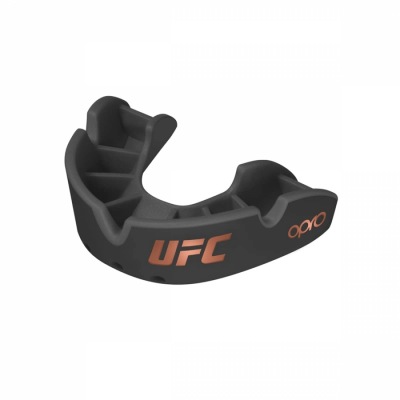 Детская боксерская капа Opro Self-Fit Bronze UFC - Black