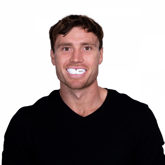 Детская боксерская капа Opro Self-Fit Bronze - White | Фото 3