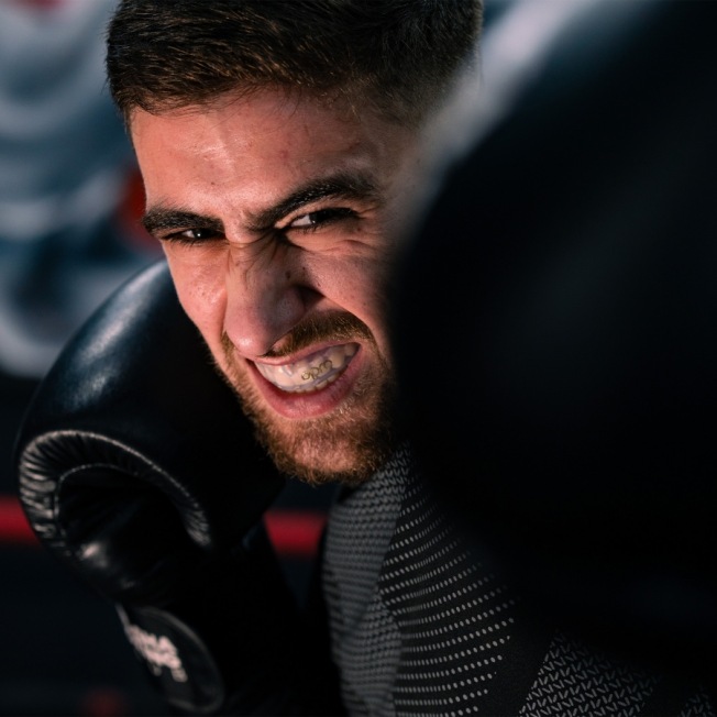 Боксерская капа взрослая Opro Self-Fit Gold - Clear | Фото 2