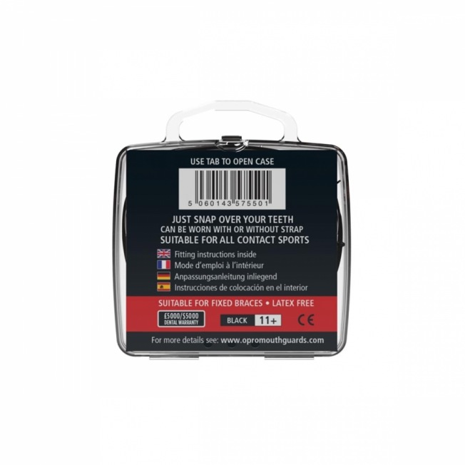 Боксерская капа для брекетов Opro Snap-Fit - Black | Фото 2