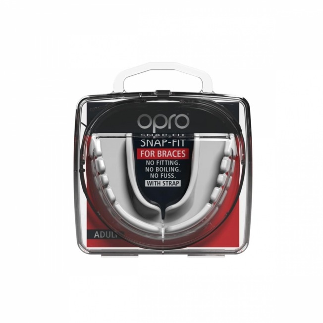 Боксерская капа для брекетов Opro Snap-Fit - White | Фото 1