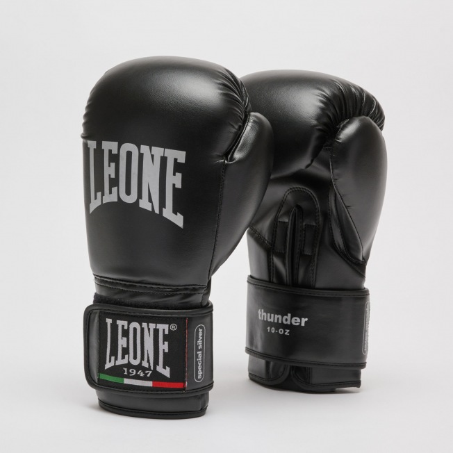 Боксерские перчатки Leone Thunder GN383 - Black