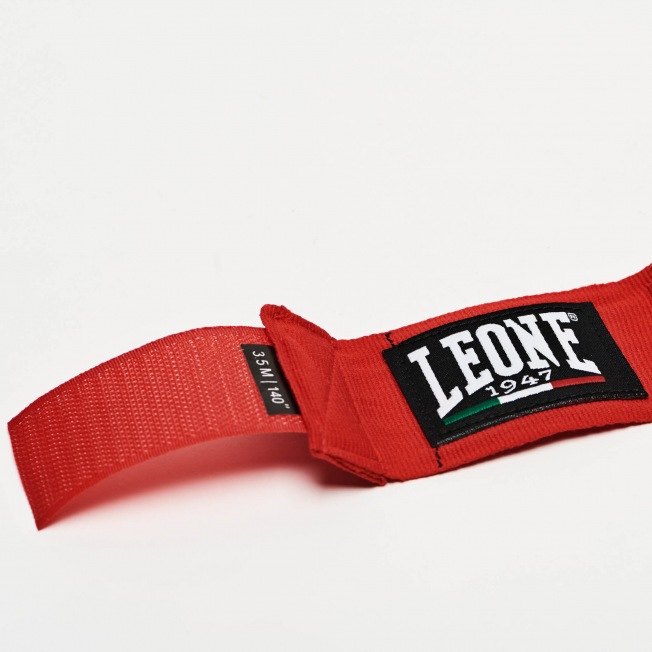 Боксерские бинты Leone AB705 - Red (3.5m) | Фото 4