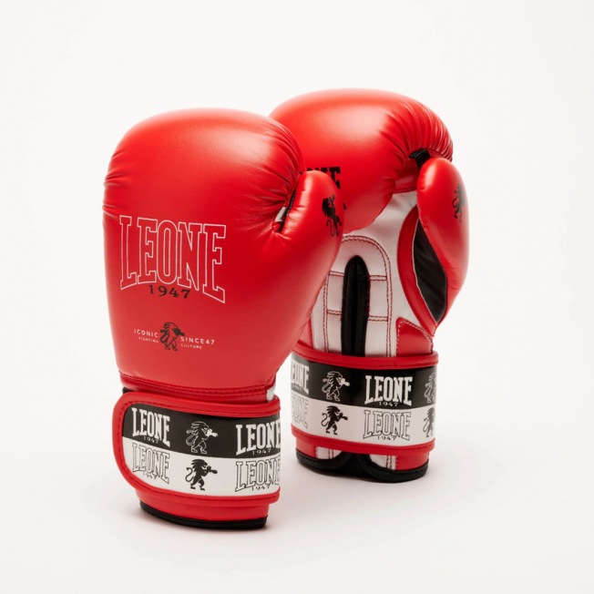 Детские боксерские перчатки Leone Iconic GN408J - Red