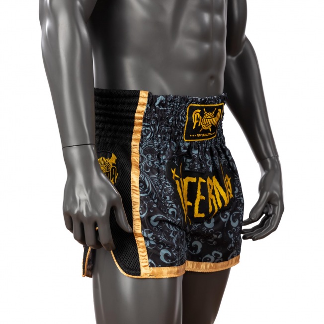 Тайские шорты Flamma Inferno - Black | Фото 2