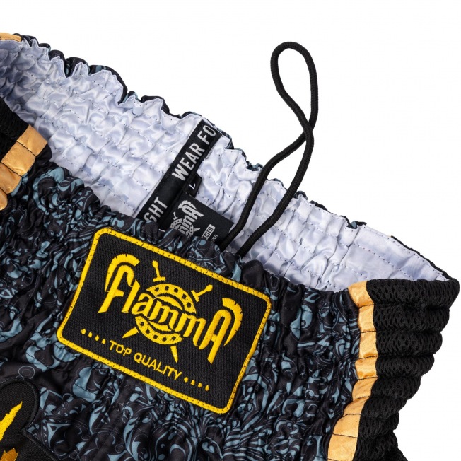 Тайские шорты Flamma Inferno - Black | Фото 4