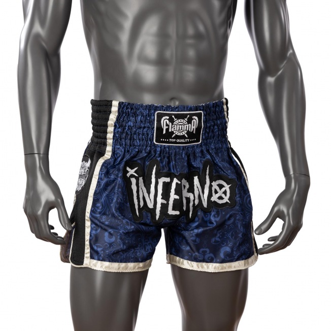Тайские шорты Flamma Inferno - Blue | Фото 1