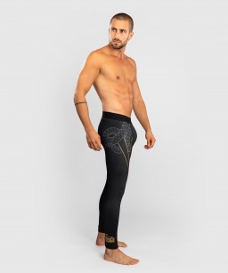 Компрессионные штаны Venum Serpenti - Black/Silver/Gold