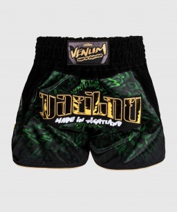 Тайские шорты Venum Attack - Black/Green