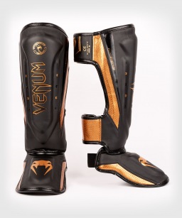 Шингарды Venum Elite Evo - Black/Bronze
