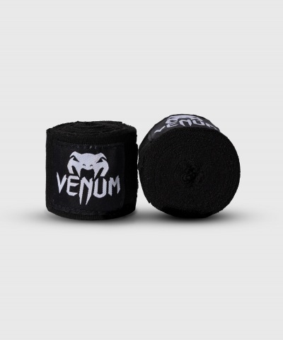 Бинты боксерские Venum Kontact - Black (4m)