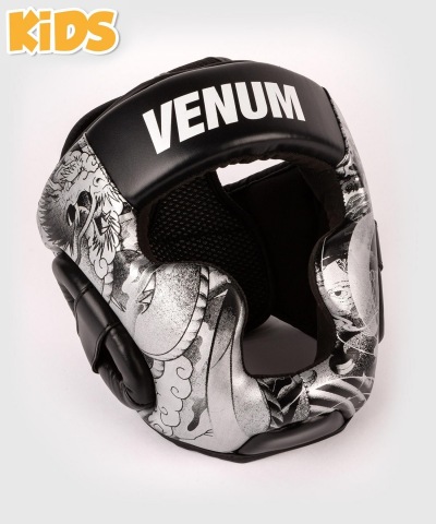 Детский боксерский шлем Venum YKZ21- Black/White