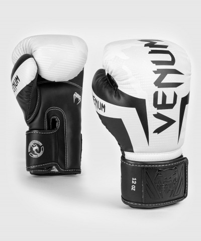 Боксерские перчатки Venum Elite - White/Camo
