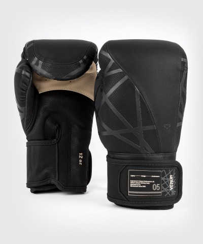Боксерские перчатки Venum Tecmo 2.0 - Black