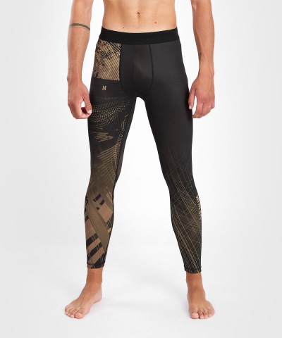 Компрессионные штаны Venum Gorilla Jungle - Black/Sand