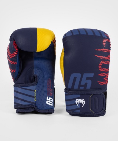 Боксерские перчатки Venum Sport 05 - Blue/Yellow