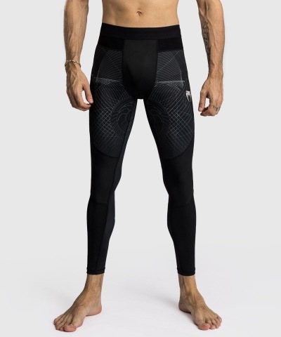 Компрессионные штаны Venum G-Fit Air - Deep Black/Desert Sand