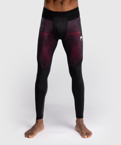 Компрессионные штаны Venum G-Fit Air - Deep Black/Fire Red