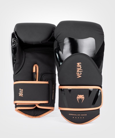 Перчатки боксерские Venum Challenger 4.0 - Black/Bronze