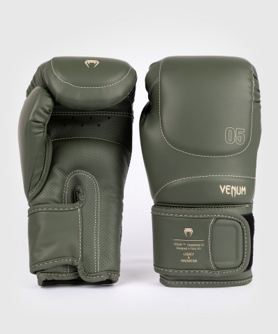 Перчатки боксерские Venum Impact Evo-Military Green
