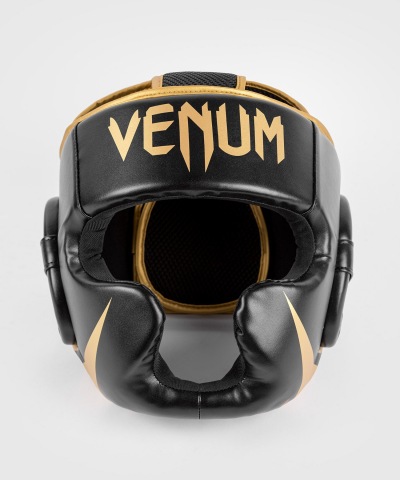 Шлем боксерский Venum Challenger - Black/Gold