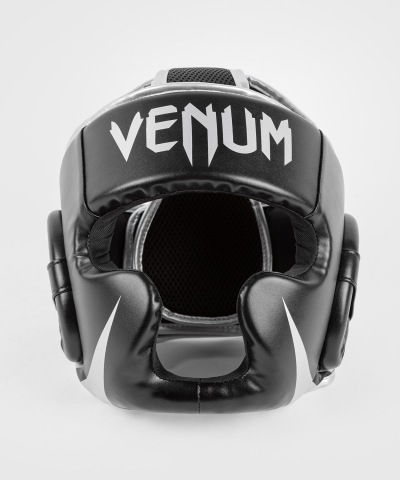 Шлем боксерский Venum Challenger - Black/Silver